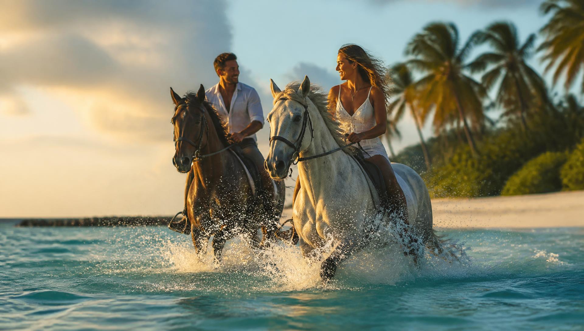 Beach Horse Ride — 1 Hour at Paradise Stable Mauritius